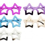 Lentes party estrella metalicos sorpresas / fiesta / piñata / Hora Loca (colores variados) star x1