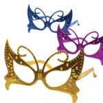 Lentes party mariposa metalicos sorpresas / fiesta / piñata / Hora Loca (colores variados) x1