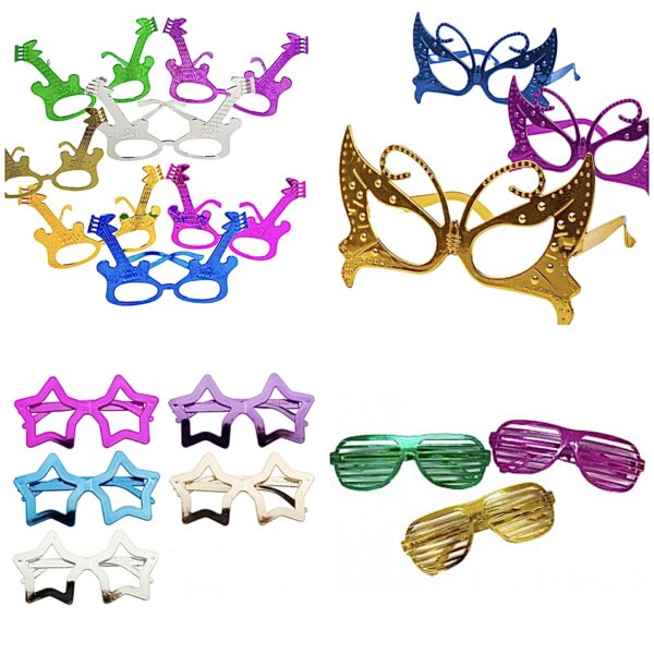 Lentes party modelos variados (pack 2) sorpresas / fiesta / piñata / Hora Loca