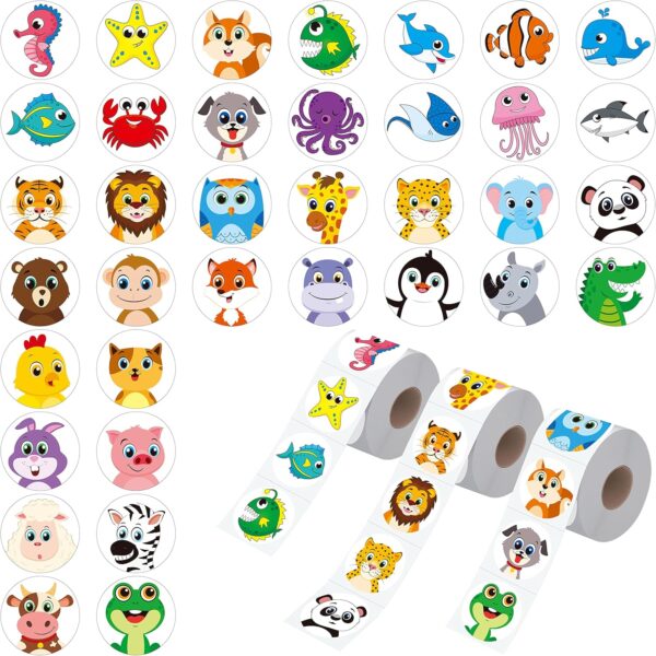 Stickers animales (pack 20) variados - Imagen 3
