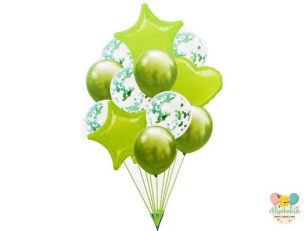 Pack 12 globos (metálicos, perlados o ágata) - Imagen 3