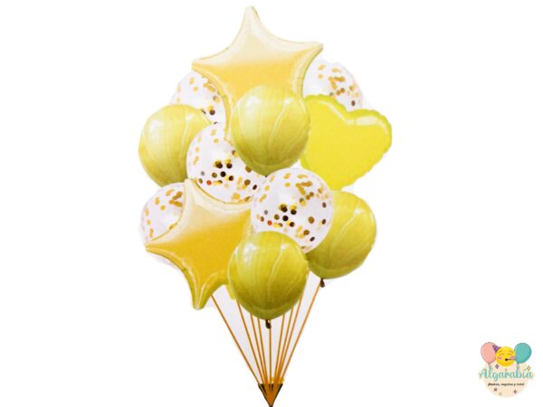 Pack 12 globos (metálicos, perlados o ágata) - Imagen 8