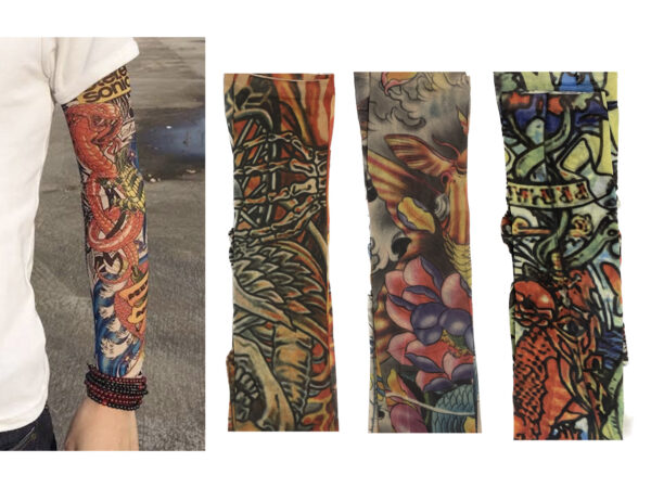 Mangas tipo tatuaje disfraz (variados)