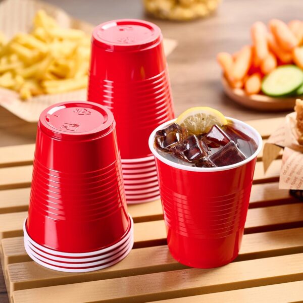 Vasos rojos party importados 12oz (pack 10) - Imagen 6