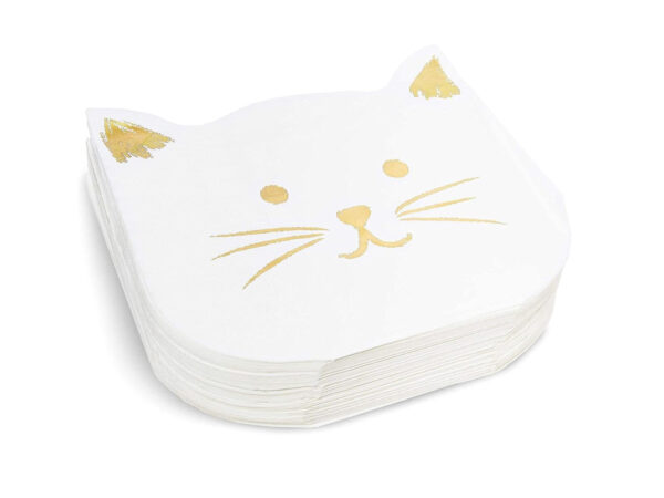 Servilletas gato gold (pack 10)