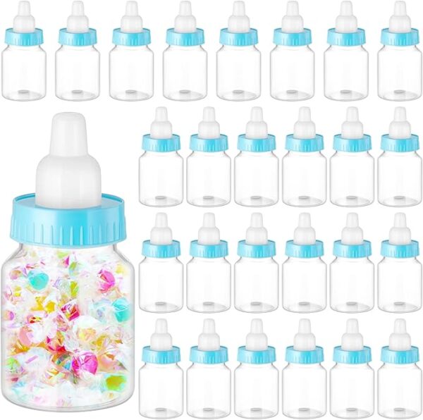 Biberones Baby Shower celeste (pack 6)