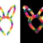 Vincha conejo led multicolor