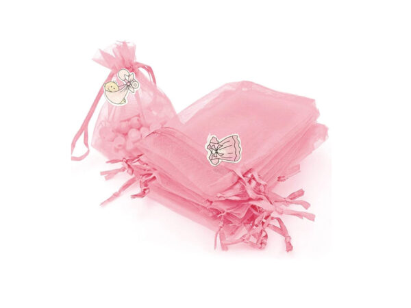 Bolsas de organza baby shower niña (pack 10)