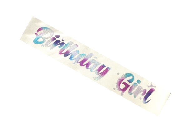 Banda Birthday Girl (colores variados) - Imagen 4