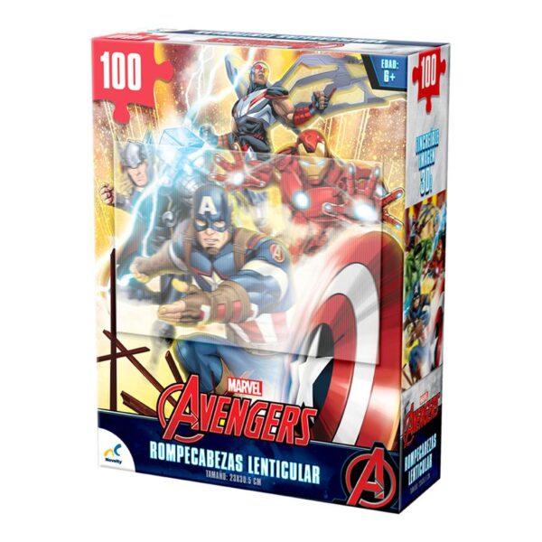 Rompecabezas Avengers Lenticular 100 piezas - Imagen 3