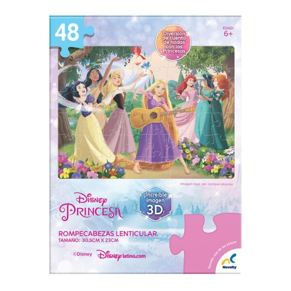 Rompecabezas Disney Princesas Lenticular 48 piezas - Imagen 3