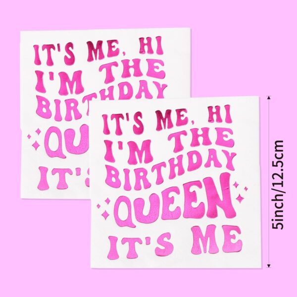 Servilletas Swifties Queen Birthday (pack 10) - Imagen 2