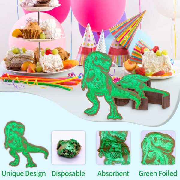 Servilletas Dinosaurio Green (pack 10) - Imagen 5