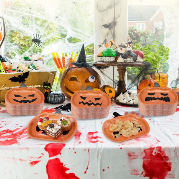 Platos de calabaza halloween (pack 3) - Imagen 3