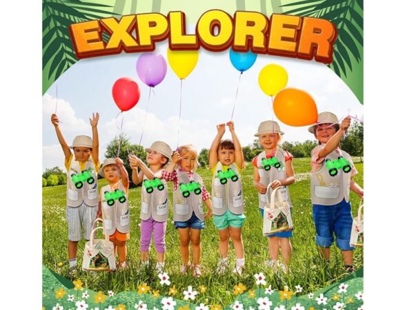 Disfraz de super explorador Safari (chaleco, sombrero, bolsa explorador, binoculares) - Imagen 3