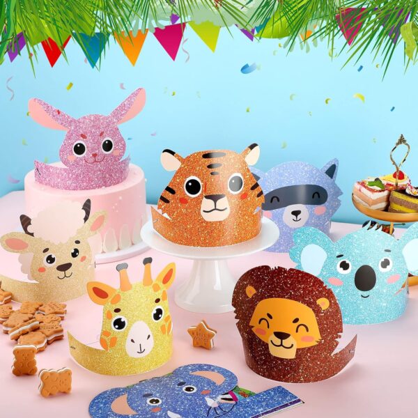 Gorros party safari (animales variados) pack 2 - Imagen 5