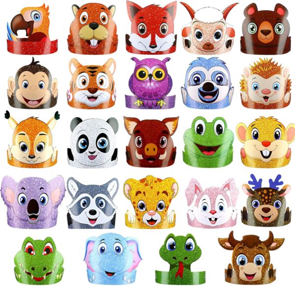 Gorros party safari (animales variados) pack 2 - Imagen 8
