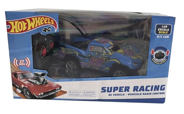 Hot Wheels vehiculo a Control Remoto Racing Car 1:28 (colores variados)