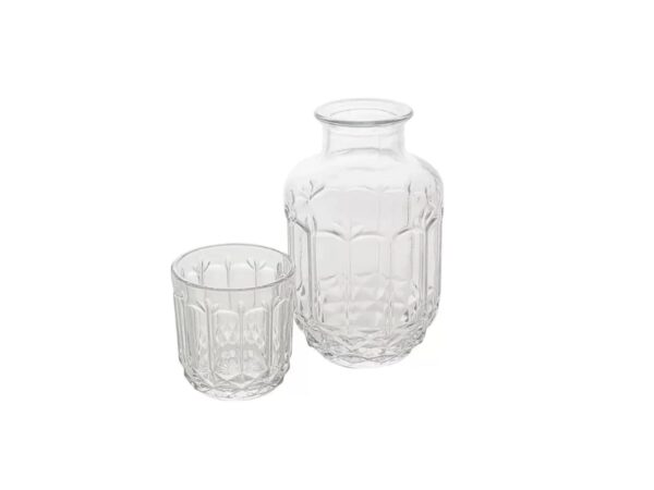 Jarra + Vaso vidrio (20cm aprox) - Imagen 2