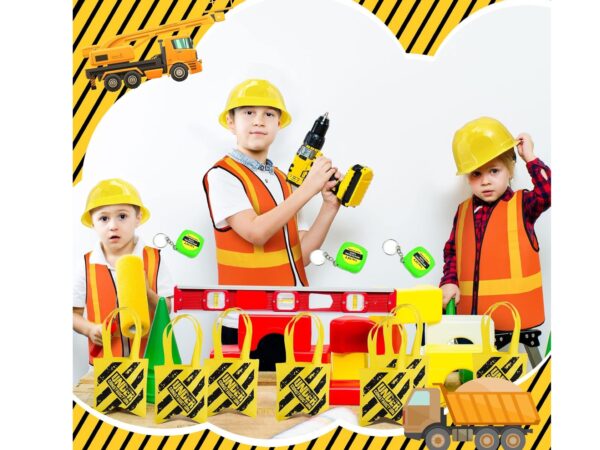 Disfraz constructor (pack completo: sombrero, chaleco, bolsa y wincha) - Imagen 3