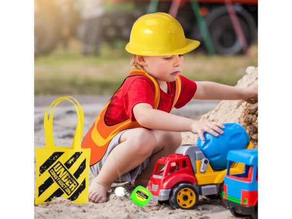 Disfraz constructor (pack completo: sombrero, chaleco, bolsa y wincha) - Imagen 5