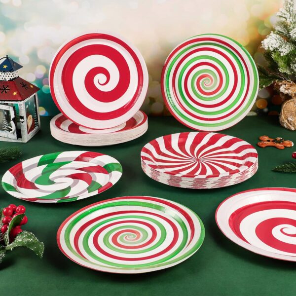 Platos happy candy Navidad (pack 5) modelos variados - Imagen 4