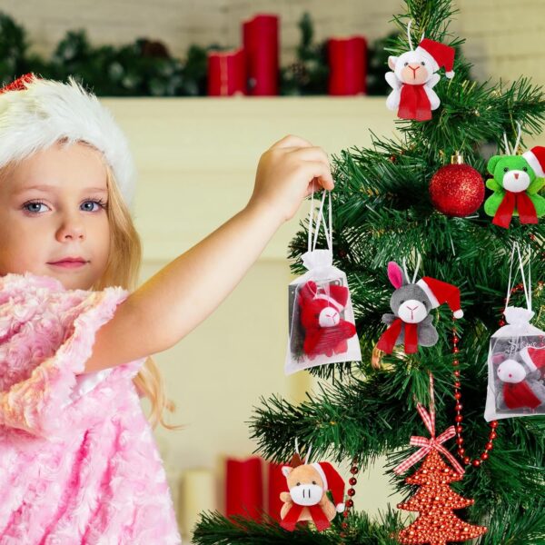 Mini peluche navideño (con bolsa de organza y tarjeta) Navidad - Imagen 3