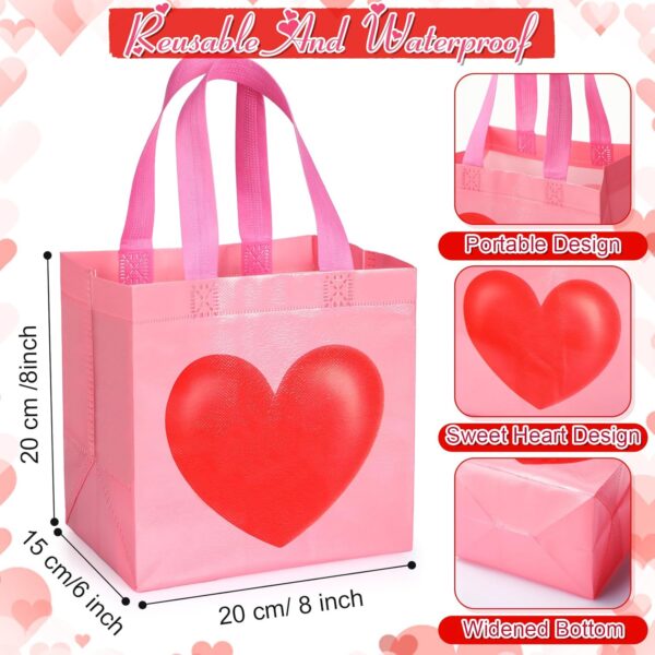 Bolsa fun de corazon enamorado (colores variados) 20cm x 20cm - Imagen 2