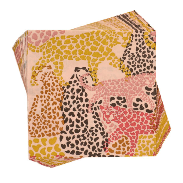 Servilletas animal print colors pastel (pack 24)