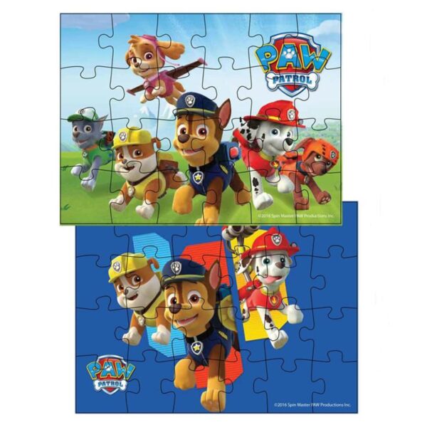 Rompecabezas Paw Patrol Lentic Maleta Metal 24 Piezas (2 puzzles) - Imagen 3