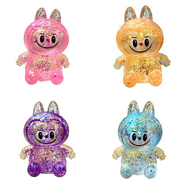 Squishy Labubu glitter (colores variados)