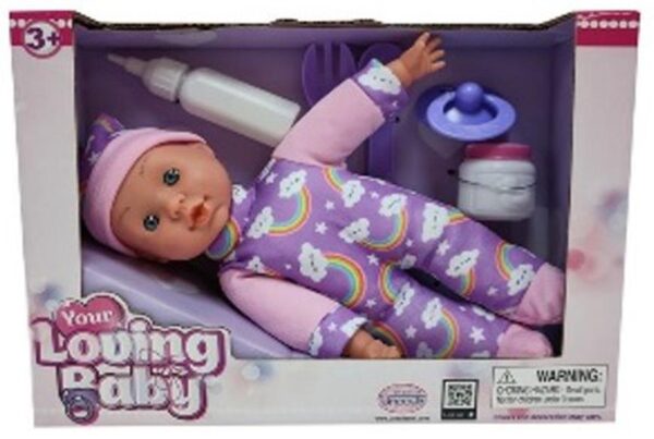 Muñeca Bebe Your loving baby Con Accesorios 17Cm - Imagen 2