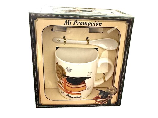 Taza Promocion box pack (con cucharita y plato)