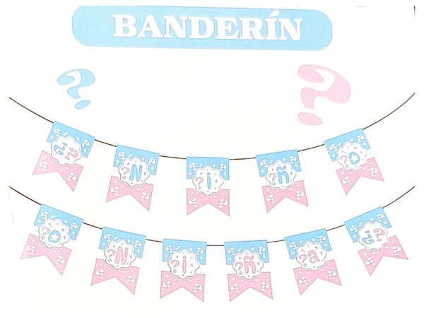 Banderin Niño o niña? (baby shower)