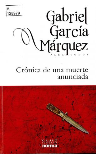 Libro Cronica de una muerte anunciada - Gabriel Garcia Maquez - Norma - leido (oferta)