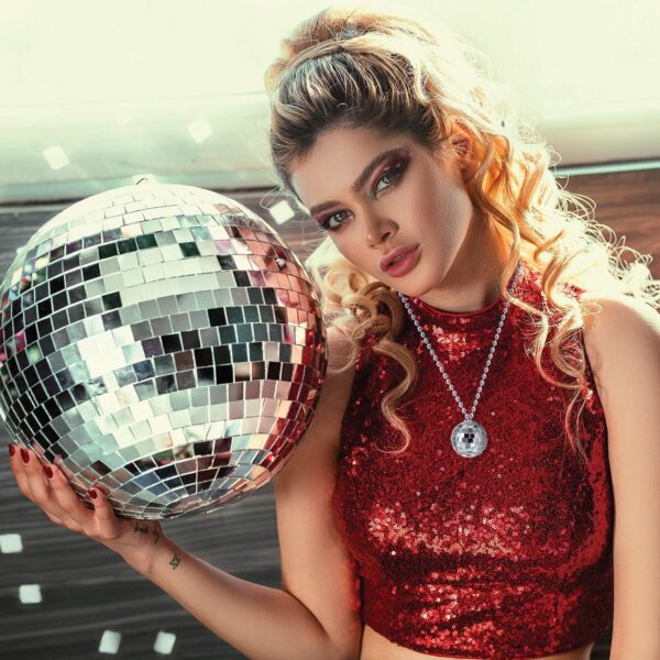Collar disco bola party - Imagen 4