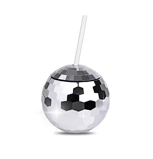 Vaso disco bola party tomatodo con sorbete (20oz)