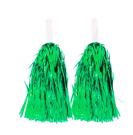Pompones verdes metalicos
