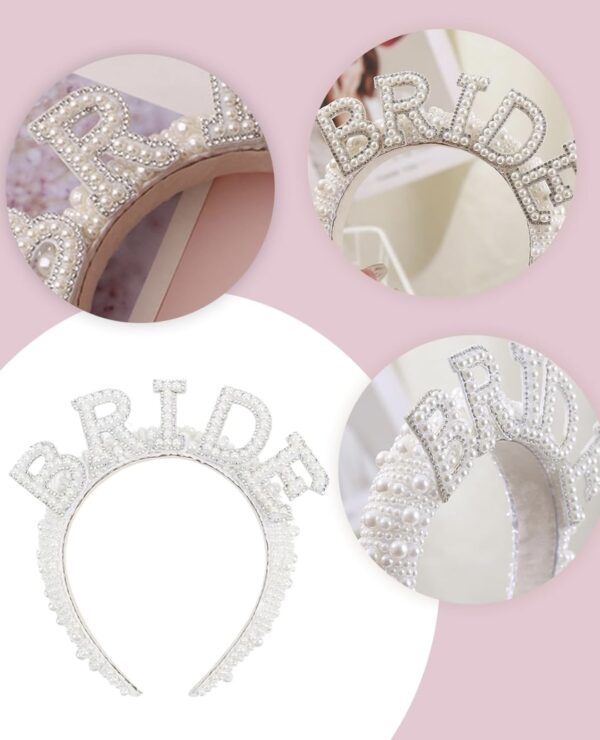 Vincha Bride perlada - Imagen 2