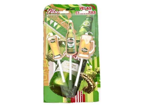 Velas cerveza Pilsen (tres velas)