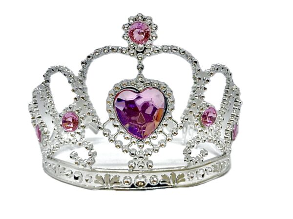 Corona tiara corazon grande (pink)