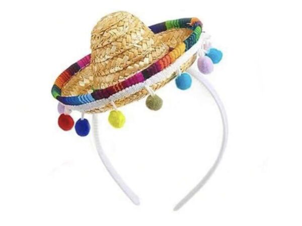 Vincha sombrero mexicano full party
