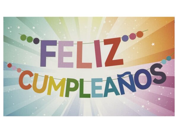 Banderin Feliz Cumpleaños (multicolor)