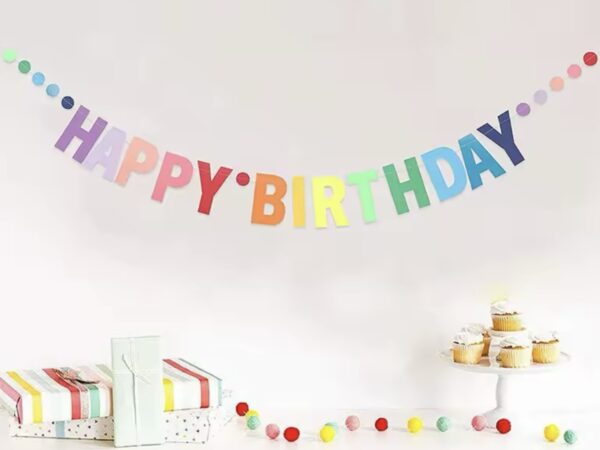 Banderin Happy Birthday (multicolor)