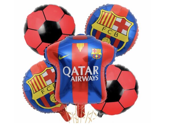 Pack 5 globos FCB Barcelona (con helio)