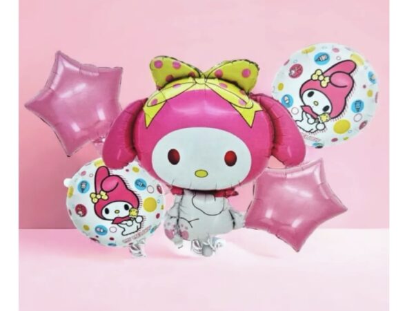 Pack 5 globos Melody (con helio)