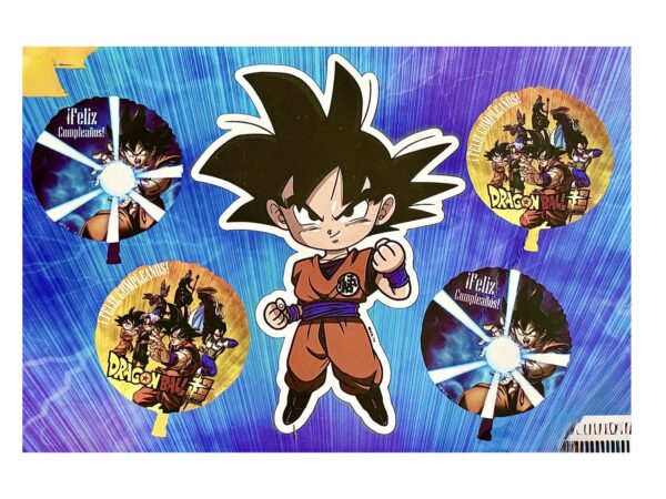 Pack 5 globos Dragon Ball Super (con helio)
