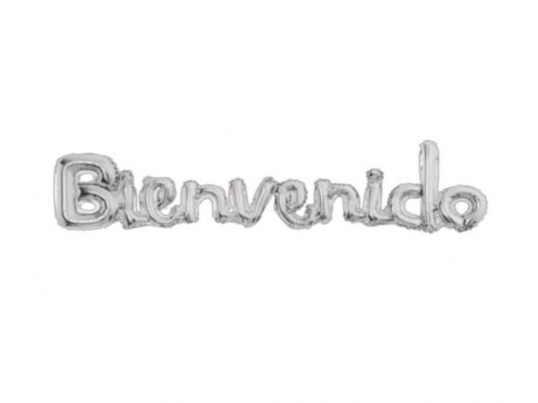 Blister Globo Bienvenido (plateado)