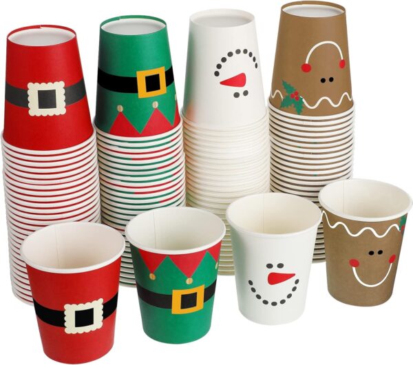 Vasos xmas time (pack 10) Navidad (4 modelos)