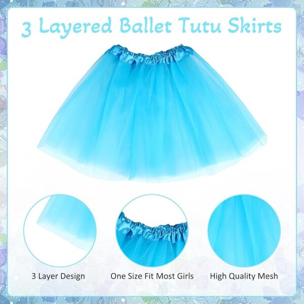 Tutu de tul de tres capas (talla 2 a 9 años aprox) (colores variados) - Imagen 4